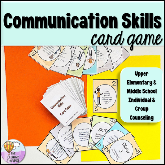 Communication Skills Card Game for Upper Elementary and Middle School