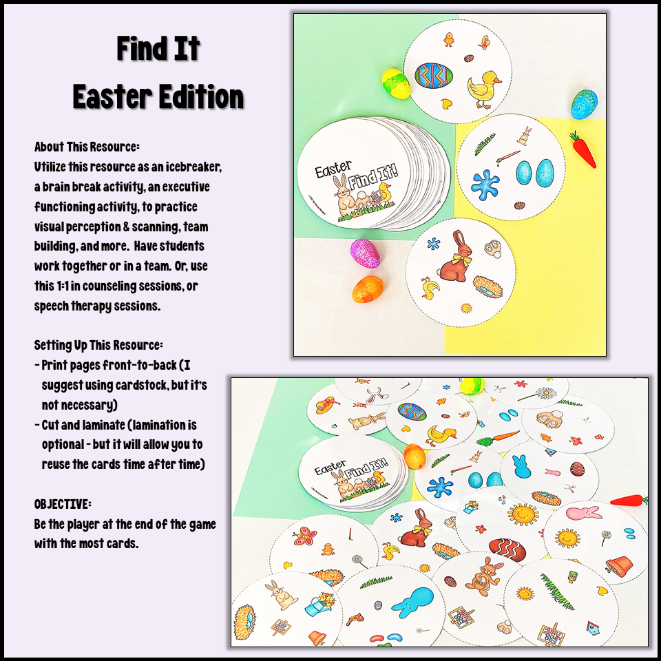 Easter FIND IT Card Game