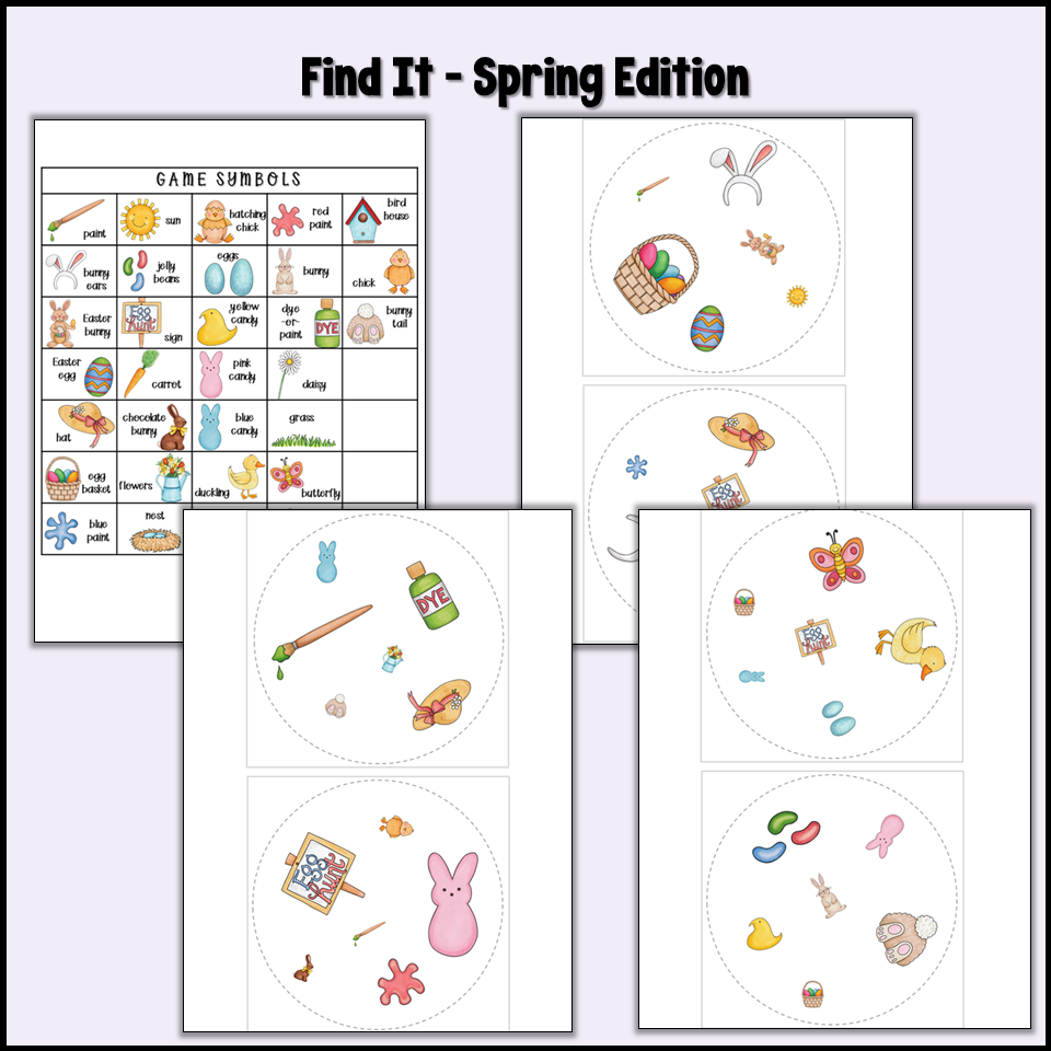 Easter FIND IT Card Game