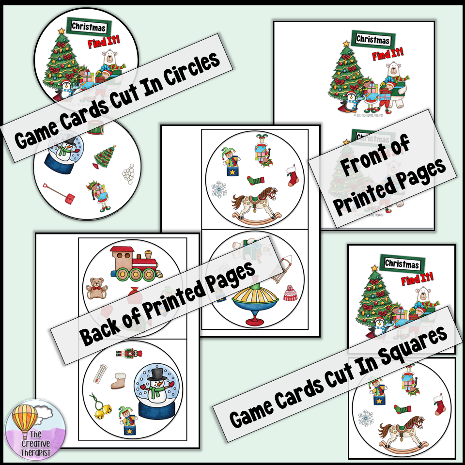 Christmas FIND IT Card Game