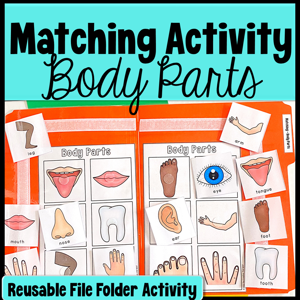 Body Parts Matching File Folder